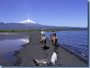 Reittour am Villarrica See, Pucon, Chile